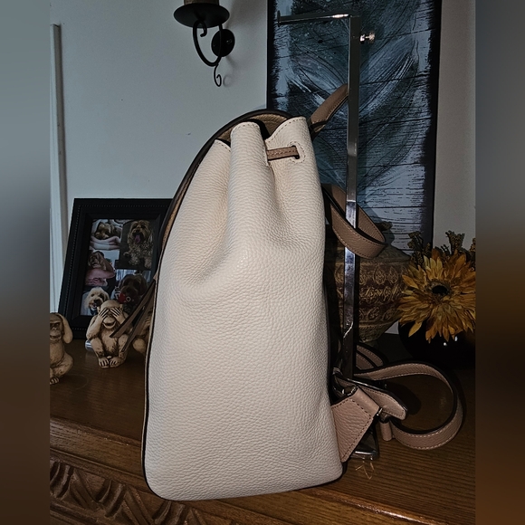 Kate Spade NWOT Knott Colorblock Pebbled Leather Medium backpack. Warm stone - Picture 3 of 15